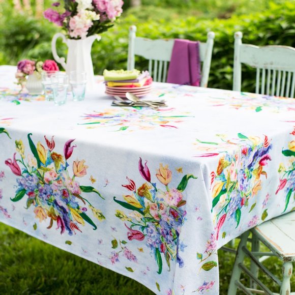 April Cornell Tablecloth Spring Romance 54x54 NWT - Picture 1 of 4